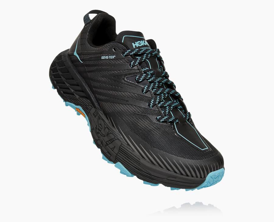 Hoka One One Speedgoat 4 Gore-Tex Trailskor Dam - Svarta - EMQCT-7054